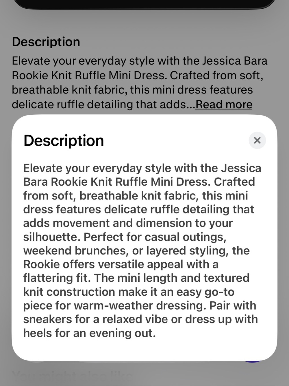 Rookie Knit Ruffle Mini Dress - Picture 4 of 4